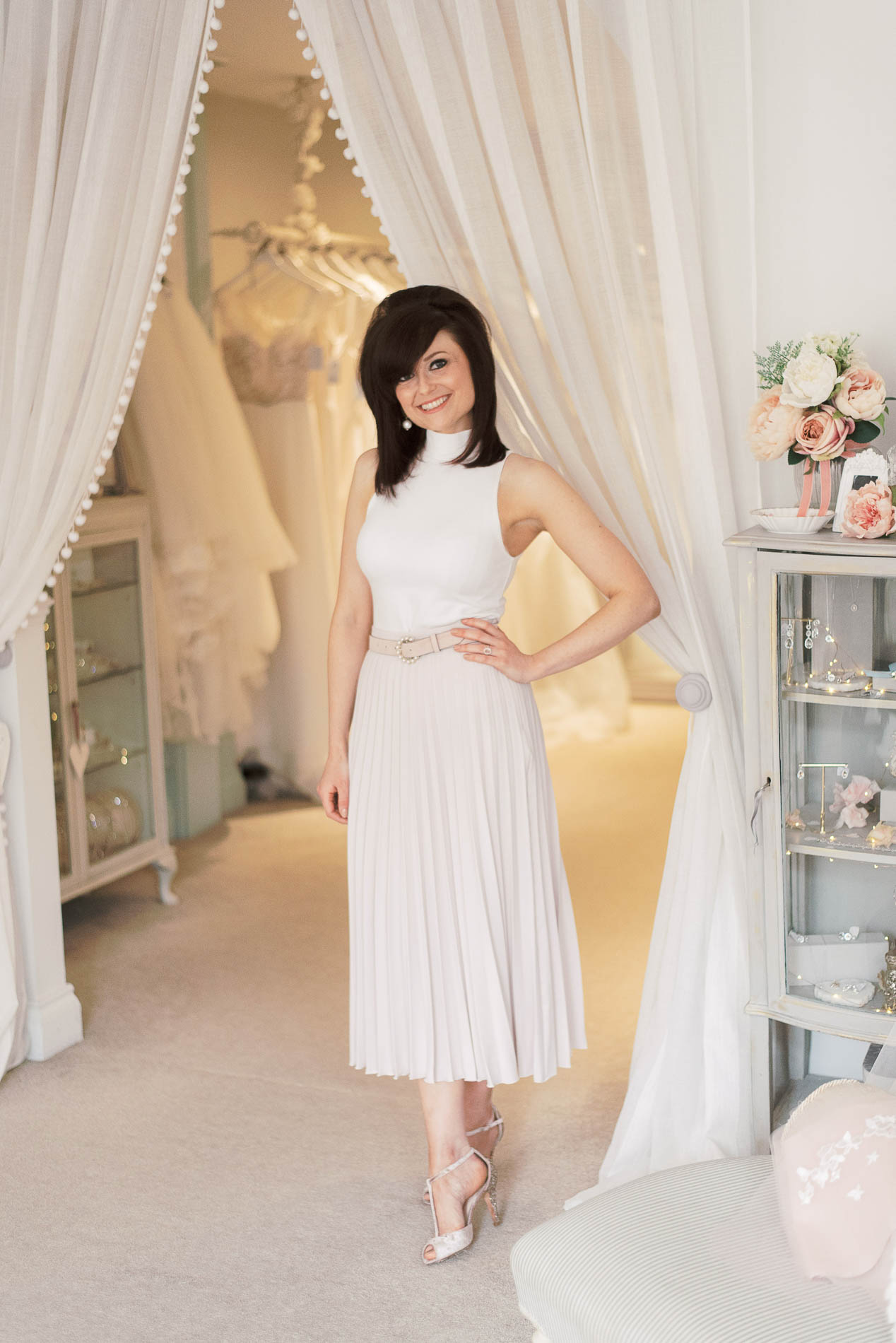 Blush wedding gown, Cabinet of Wonders, an exclusive Watters WTOO event