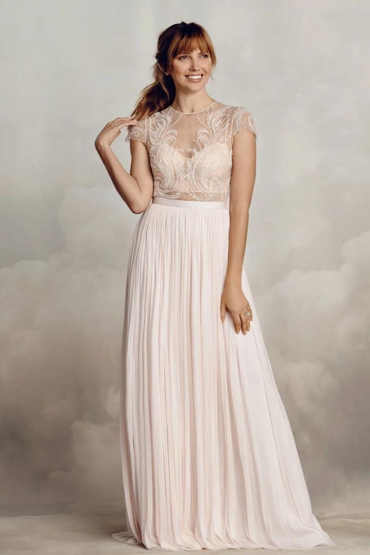 Catherine Deane - Anika Skirt Soft Pink Front