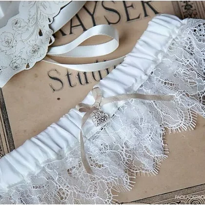 wedding lingerie with garters