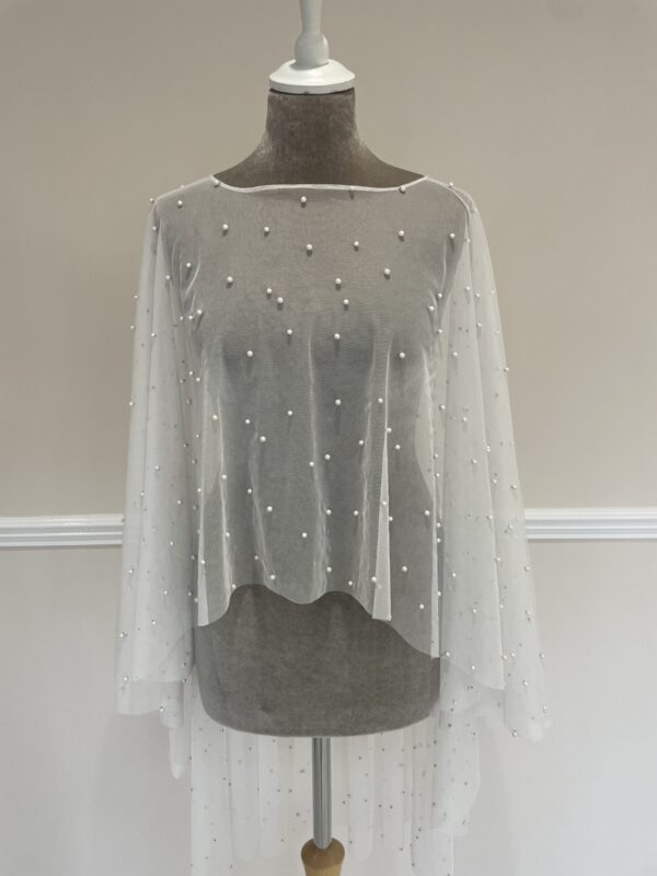 Skye Pearl Capelet - Joyce Jackson | Hannah Elizabeth Bridal