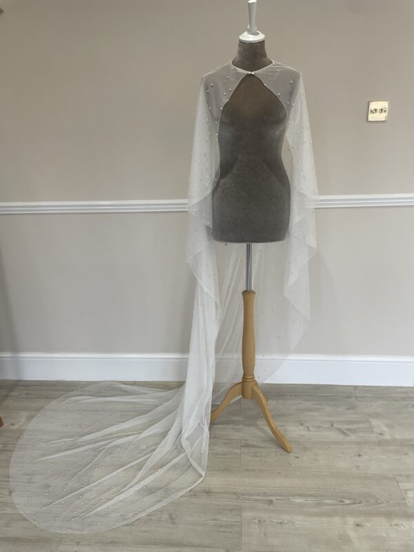 Vega Pearl Cape - Joyce Jackson | Hannah Elizabeth Bridal